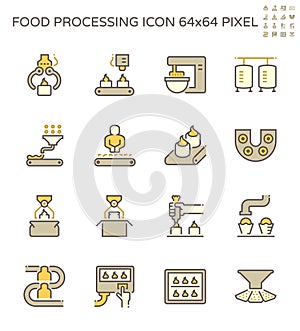 Food processing industry icon