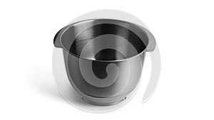 Food processor bowl isolated on a white background.