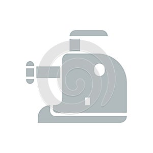 Food processor icon on white background, vector illustration
