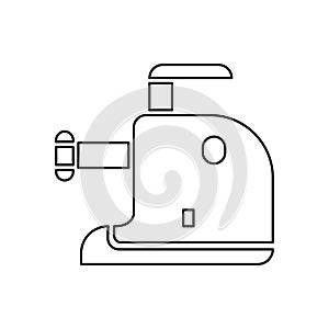 Food processor icon on white background, vector illustration