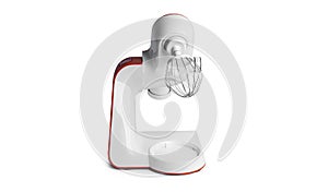 Food processor isolated on a white background.