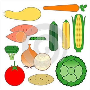 Food Pyramid Vegetable Food Items