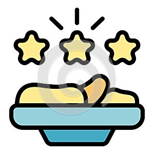 Food raiting icon vector flat