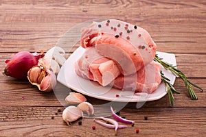 Food raw meat for barbecue