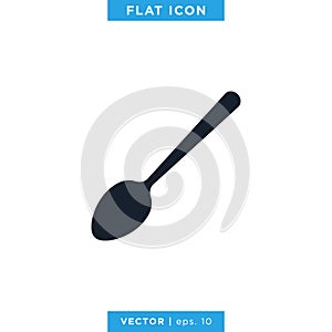 Food, Restaurant Icon Vector Logo Design Template. Spoon, Fork and Knife Object