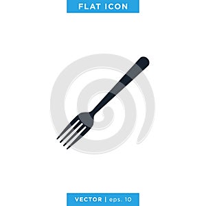 Food, Restaurant Icon Vector Logo Design Template. Spoon, Fork and Knife Object