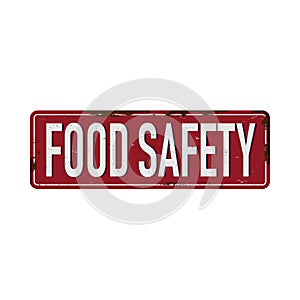 Food safety. grunge vintage food safety square stamp. food safety stamp.