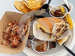 Food Sampling Plate at the Food Festival