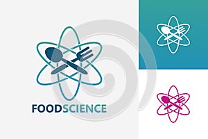 Food Science Logo Template Design Vector, Emblem, Design Concept, Creative Symbol, Icon