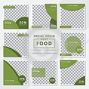 Food scoial media post templates