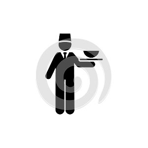 Food, services, hotel, waiter icon. Element of hotel pictogram icon. Premium quality graphic design icon. Signs and symbols