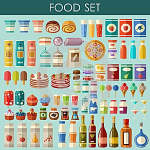 Food set. vector