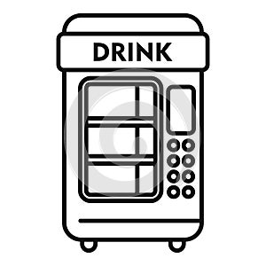 Food snack machine icon outline vector. Street selling