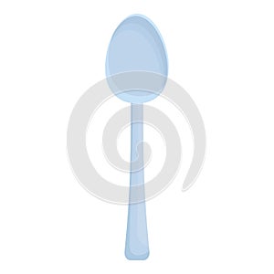 Food spoon icon cartoon vector. Cooking pot