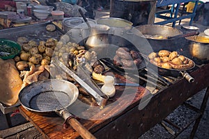 Food stand in VIlla de Leyva COlombia