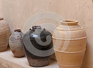 Food storage jars, Jabrin Castle, Oman