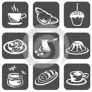 Food symbols set photo
