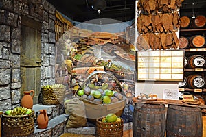 Food trading of Estero de Binondo at Chinatown Museum in Manila, Philippines