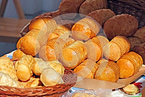 Food at the traditional street market