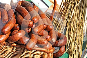 Food at the traditional street market