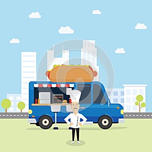 Food Truck with Chef