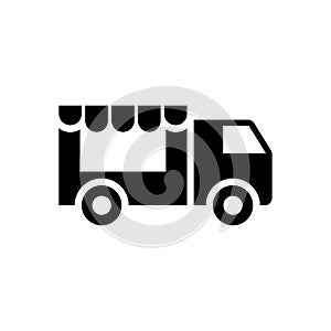 Food Truck icon flat vector template design trendy