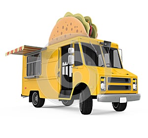 Food Truck Taco Isolated