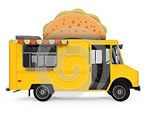 Food Truck Taco Isolated