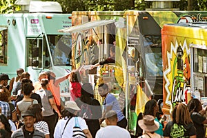 Food Trucks Serve Large Crowd At Atlanta Festival