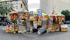 Food Trucks vendors in New York City, USA