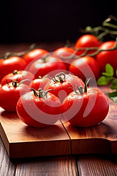 Food vegetable healthy vegetarian organic red kitchen ripe branch farm tomatoes