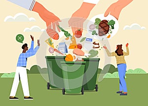 Food waste concept