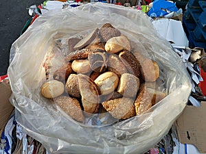 Food waste from a german discounter warehouse