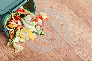 Food waste from domestic kitchen Responsible disposal of household food wastage in an environnmentally friendly way by recycling