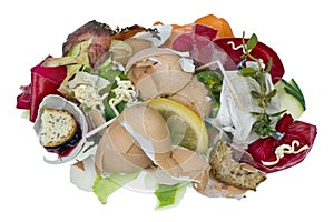Food waste isolated concept