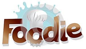 Foodie chef logo graphic photo
