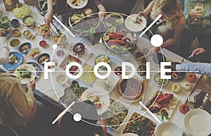 Foodie Nourishment Restaurant Eating Buffet Concept photo