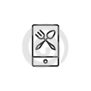 Foodie outline icon