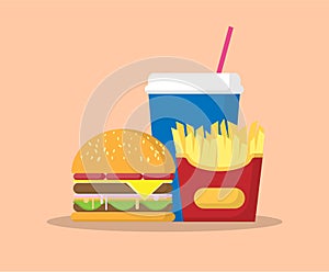 FoodJunk food. Vector. Food. Food illustration.