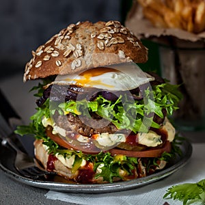 Foodporn Beef Burger, Junk Food