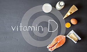 Foods containing and rich in vitamin D