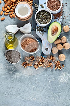 Foods high in plantbased fats
