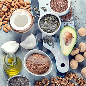 Foods high in plantbased fats