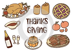 Foods that people eat on Thanksgiving day