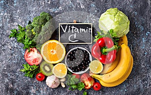 Foods rich in vitamin C. Healthy eating