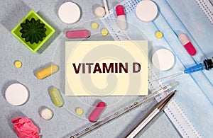 Foods rich in vitamin D. Top view