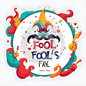 fool fool\'s fay , a celebration of the best of the best in the world. april fool day greeting card photo