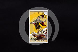 The fool major arcana tarot card
