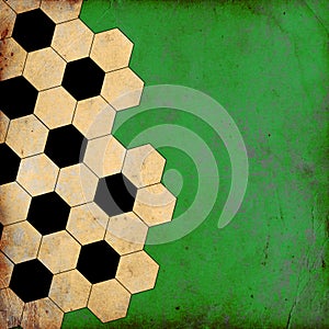 Foolball background with polygons