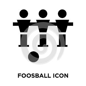 Foosball icon vector isolated on white background, logo concept